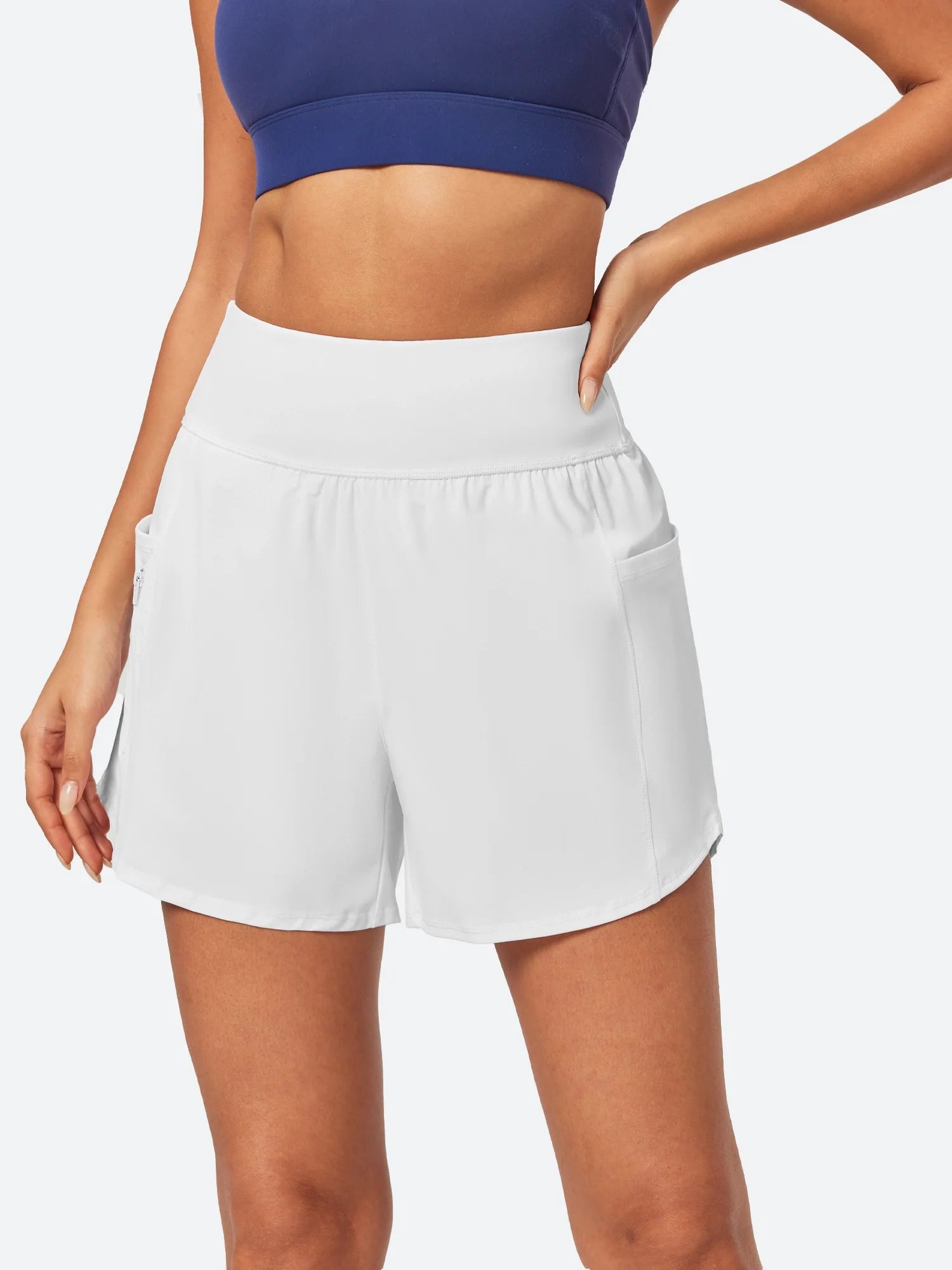 IUGA 5'' High Waisted Quick Dry UPF 50+ Swim Board Shorts - IUGA