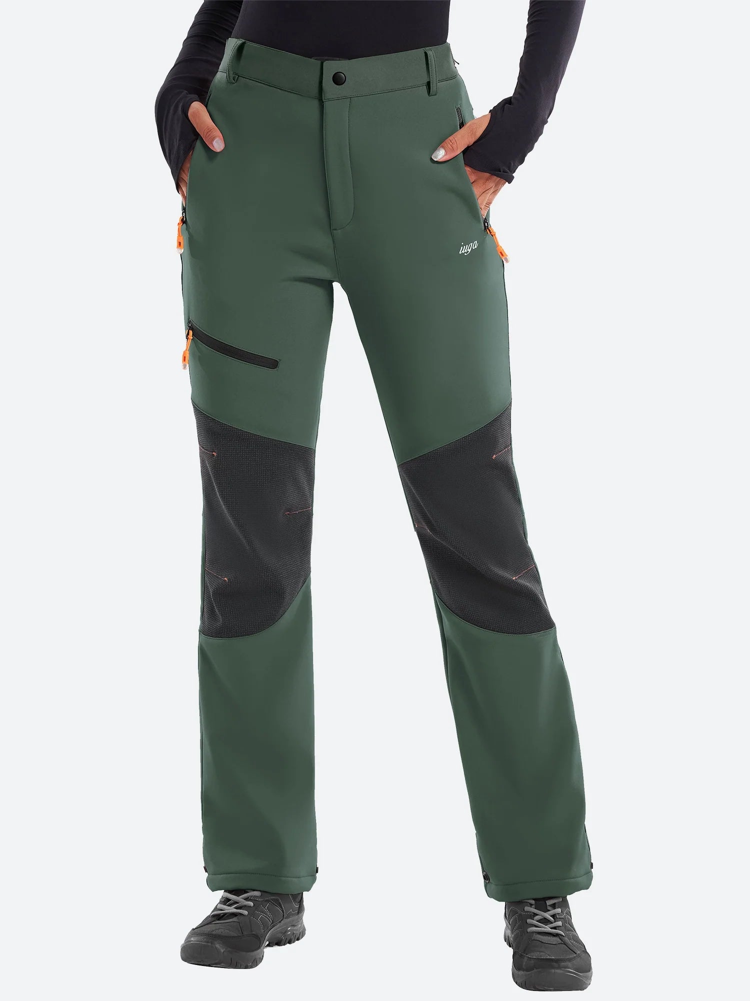 IUGA Waterproof Insulated Softshell Winter Fleece Lined Snow Pants - My Store