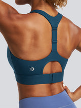 High Impact Racerback Sports Bras Navy Blue