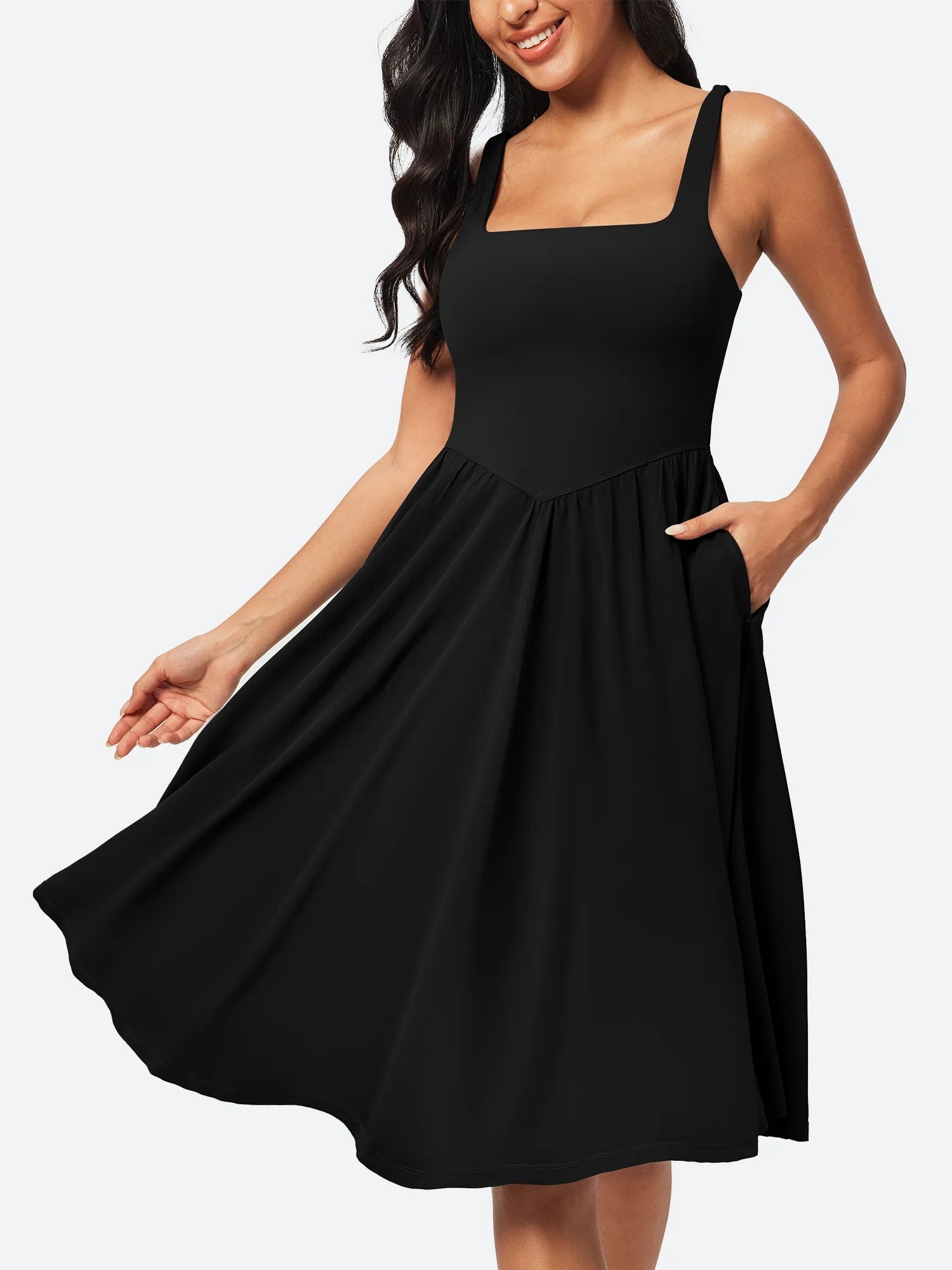 IUGA Flowy Sundresses With Built in Shorts & Bra & Pockets - My Store