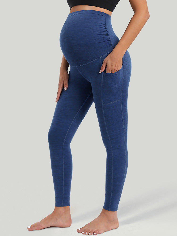 IUGA Supcream Buttery-soft Maternity Legging With Pockets navy