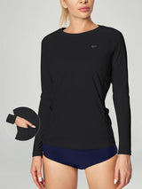 UPF 50+ Rash Guard With Pockets Black