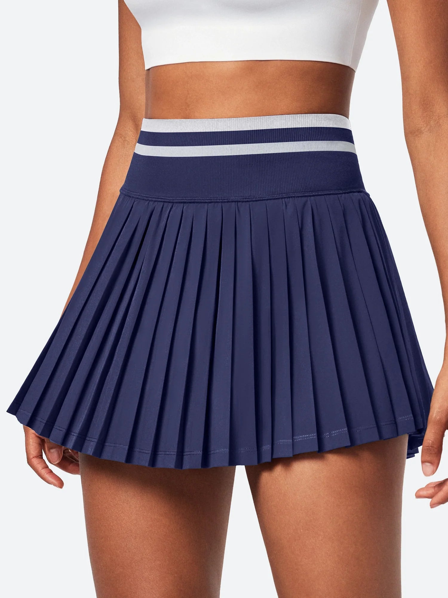 IUGA High Waisted Pleated Tennis Skirt With Build-in Shorts - My Store