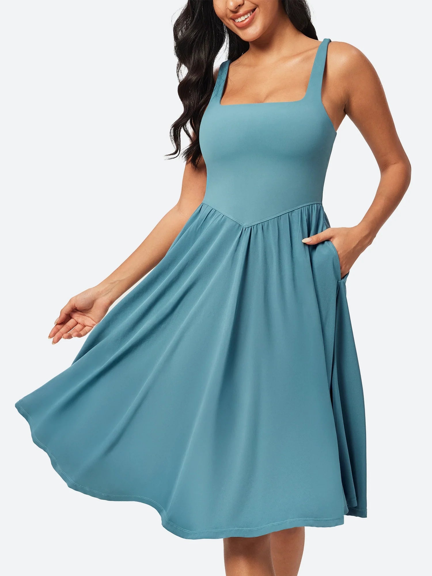 IUGA Flowy Sundresses With Built in Shorts & Bra & Pockets - My Store