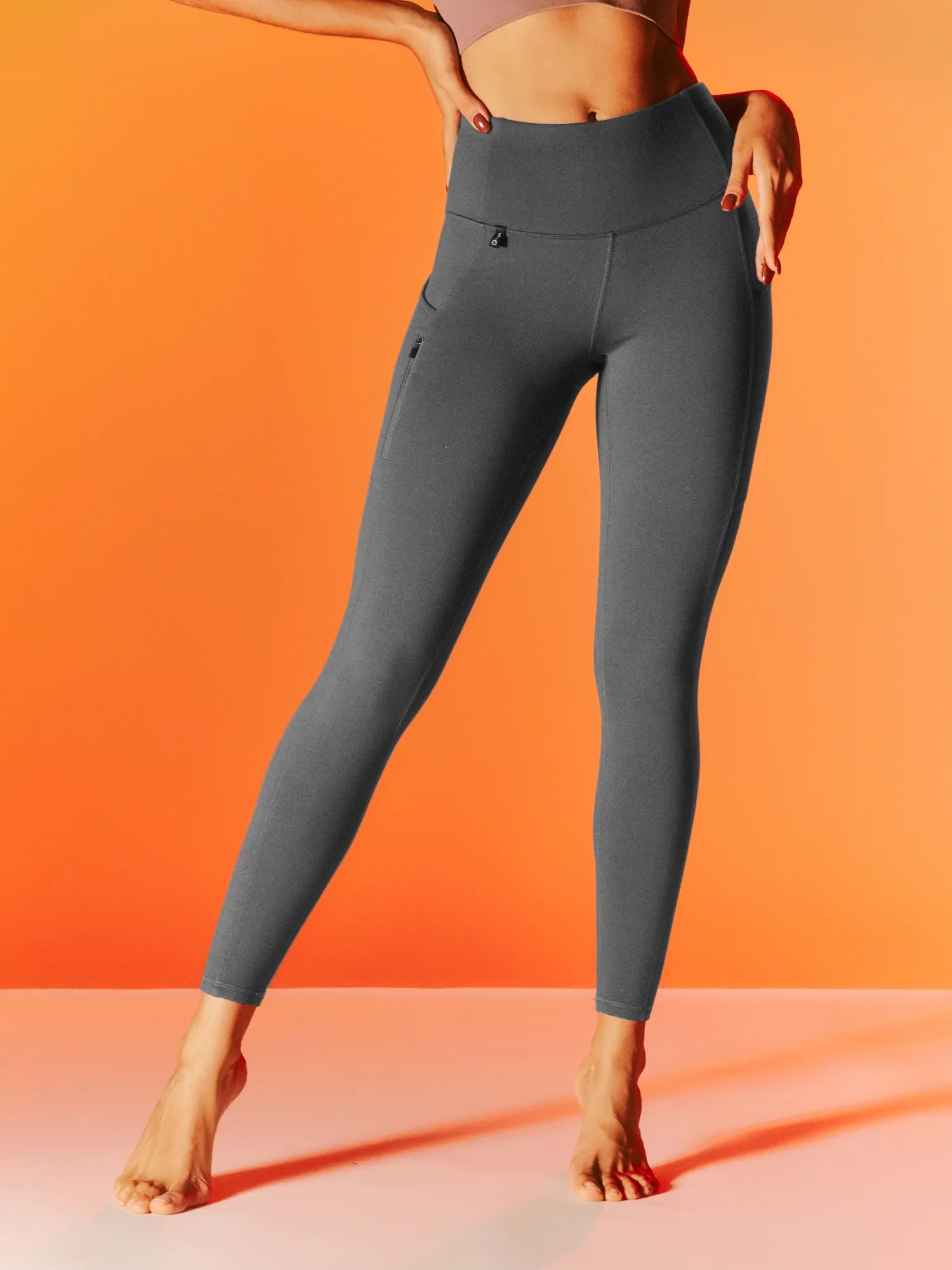 IUGA HeatLab® Fleece Lined Water Resistant Leggings with Pockets - IUGA
