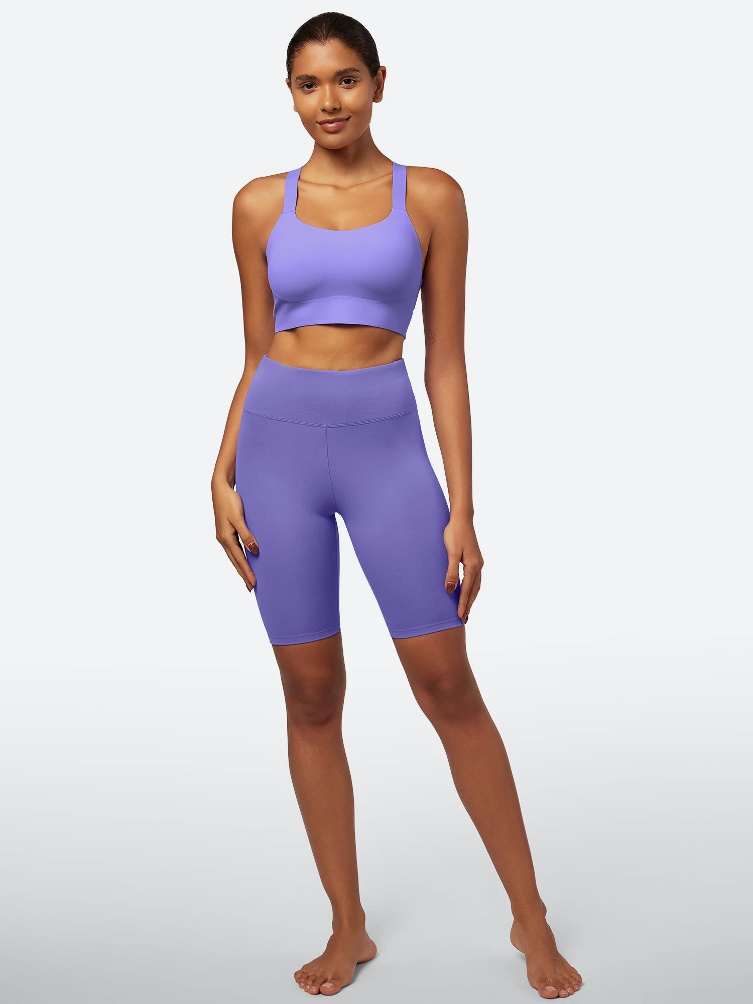 IUGA SilkFeel™ High Waist Biker Shorts with Inner Pocket - My Store