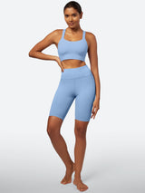 IUGA SilkFeel™ High Waist Biker Shorts with Inner Pocket - My Store