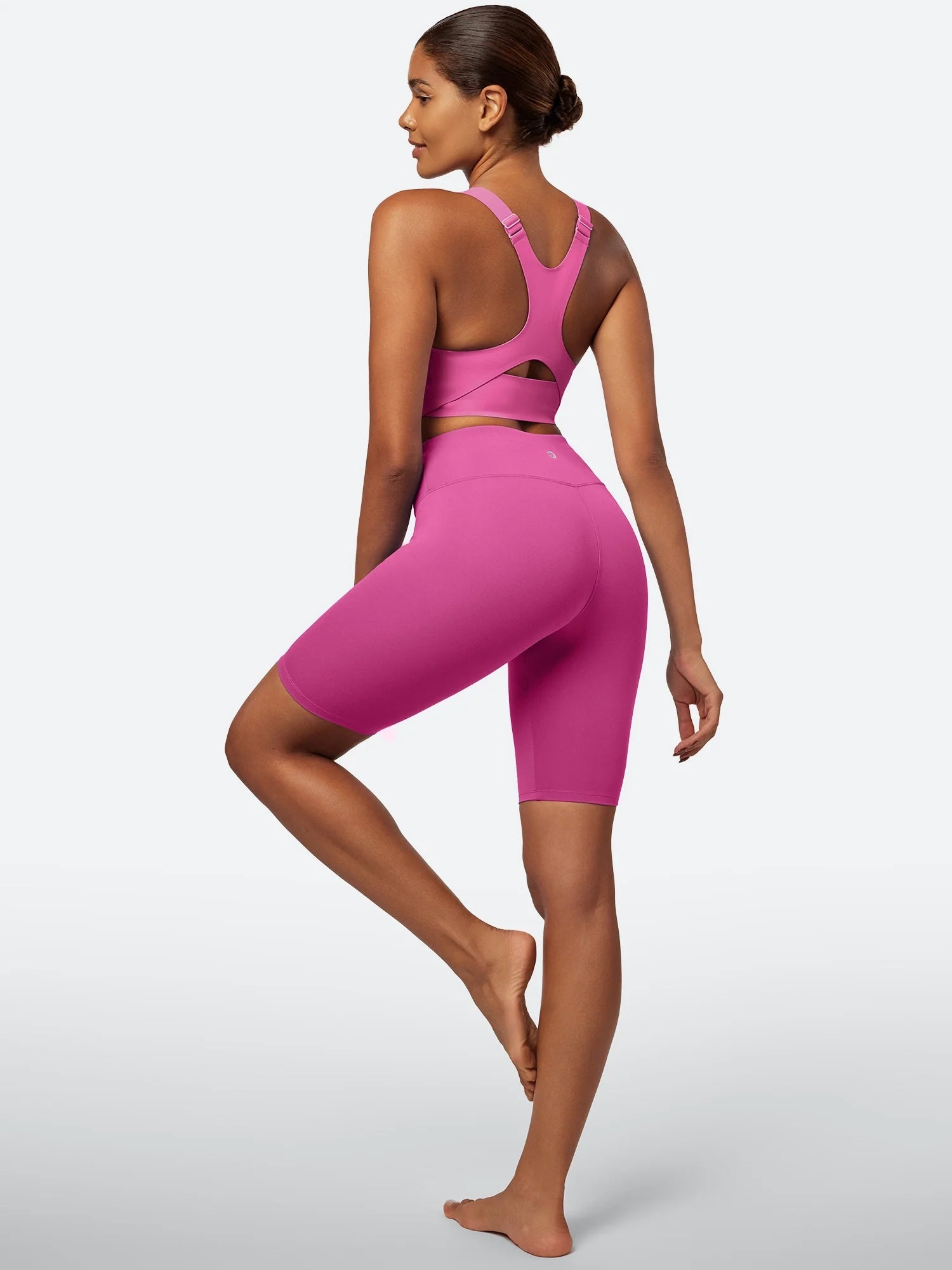 IUGA SilkFeel™ High Waist Biker Shorts with Inner Pocket - My Store