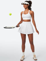 IUGA High Waisted Pleated Tennis Skirt With Build-in Shorts - My Store