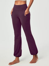 IUGA HeatLab® Water Resistant Fleece Lined Flare Pants With Pockets - My Store