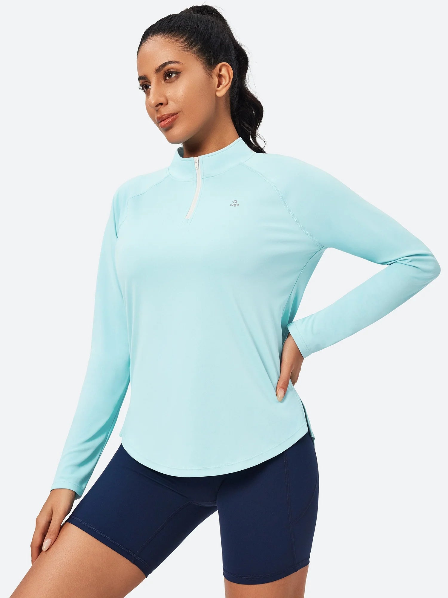 IUGA UPF 50+ Quarter Zip Long Sleeve Rash Guard - My Store