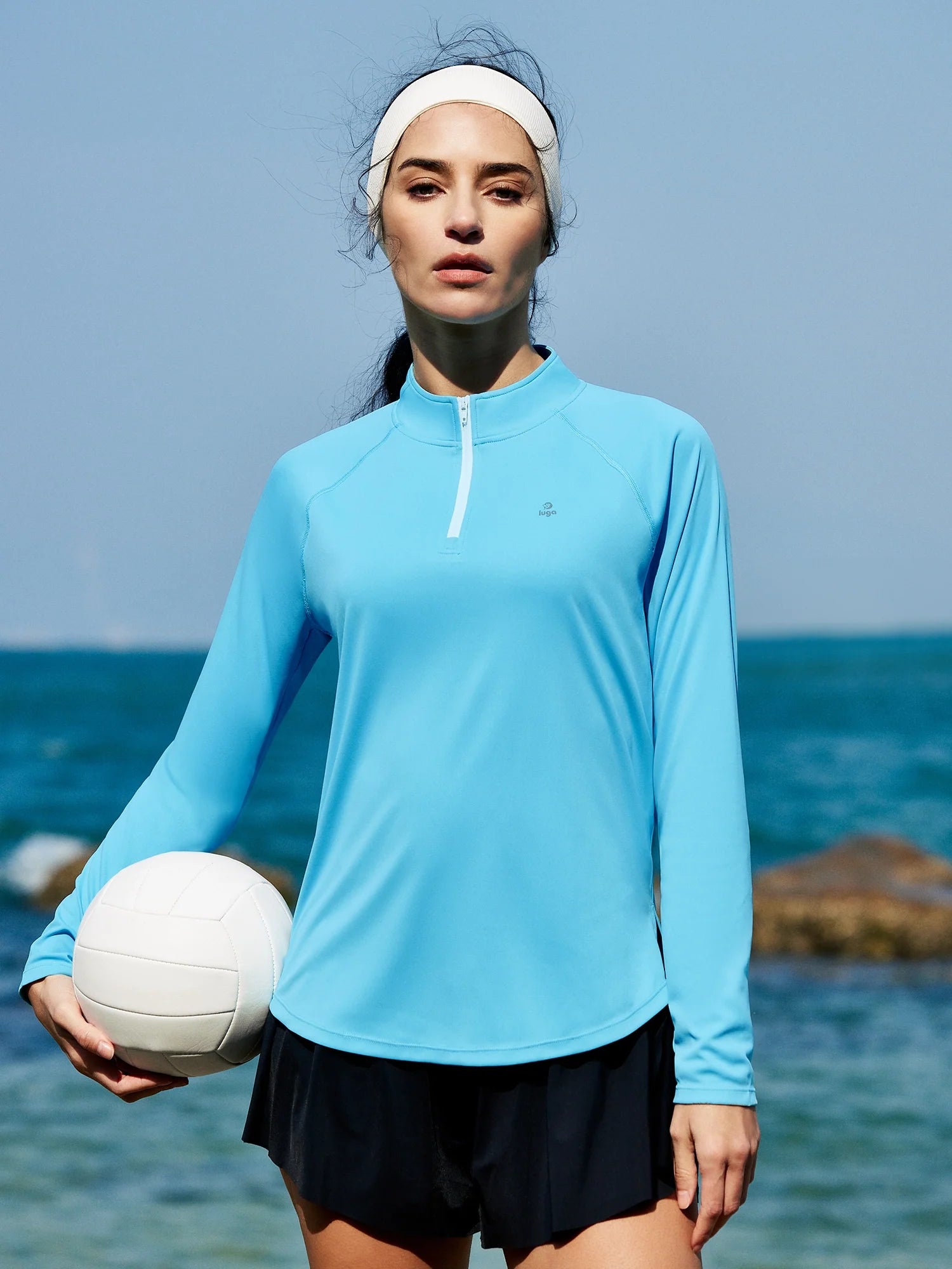 IUGA UPF 50+ Quarter Zip Long Sleeve Rash Guard - My Store