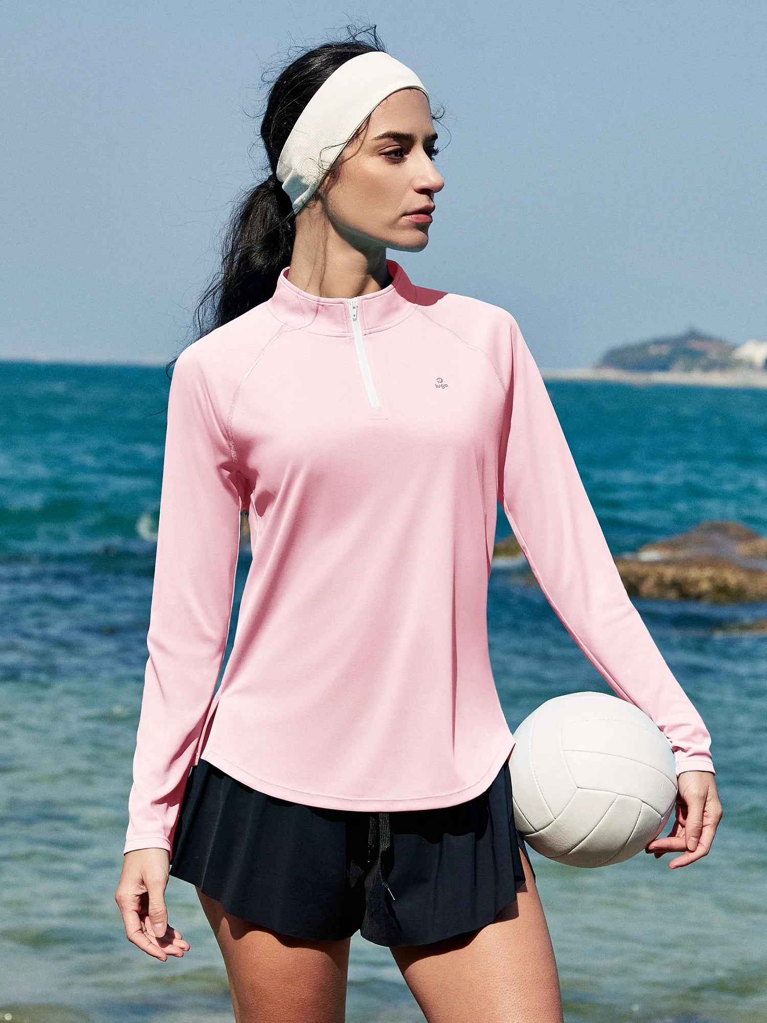 IUGA UPF 50+ Quarter Zip Long Sleeve Rash Guard - My Store
