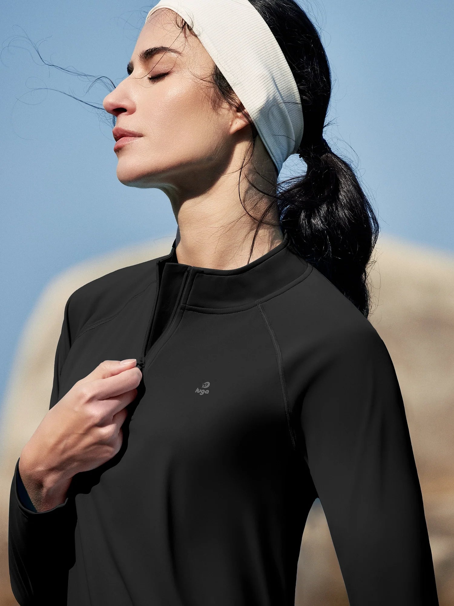 IUGA UPF 50+ Quarter Zip Long Sleeve Rash Guard - My Store