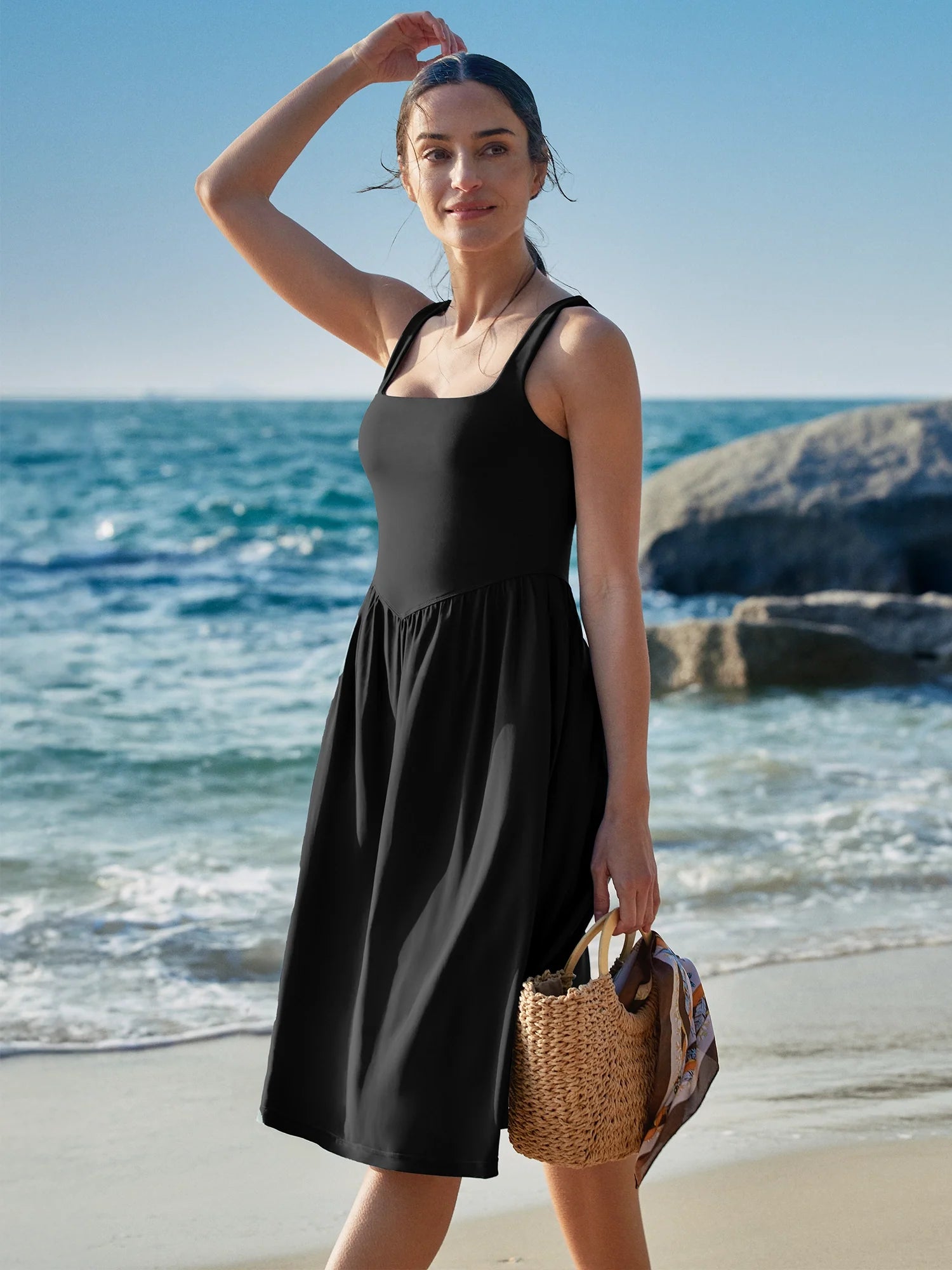 IUGA Flowy Sundresses With Built in Shorts & Bra & Pockets - My Store