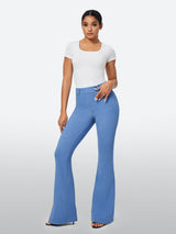 IUGA FlexDenim™ High Waisted Stretchy Pull On Flare Jeans - My Store