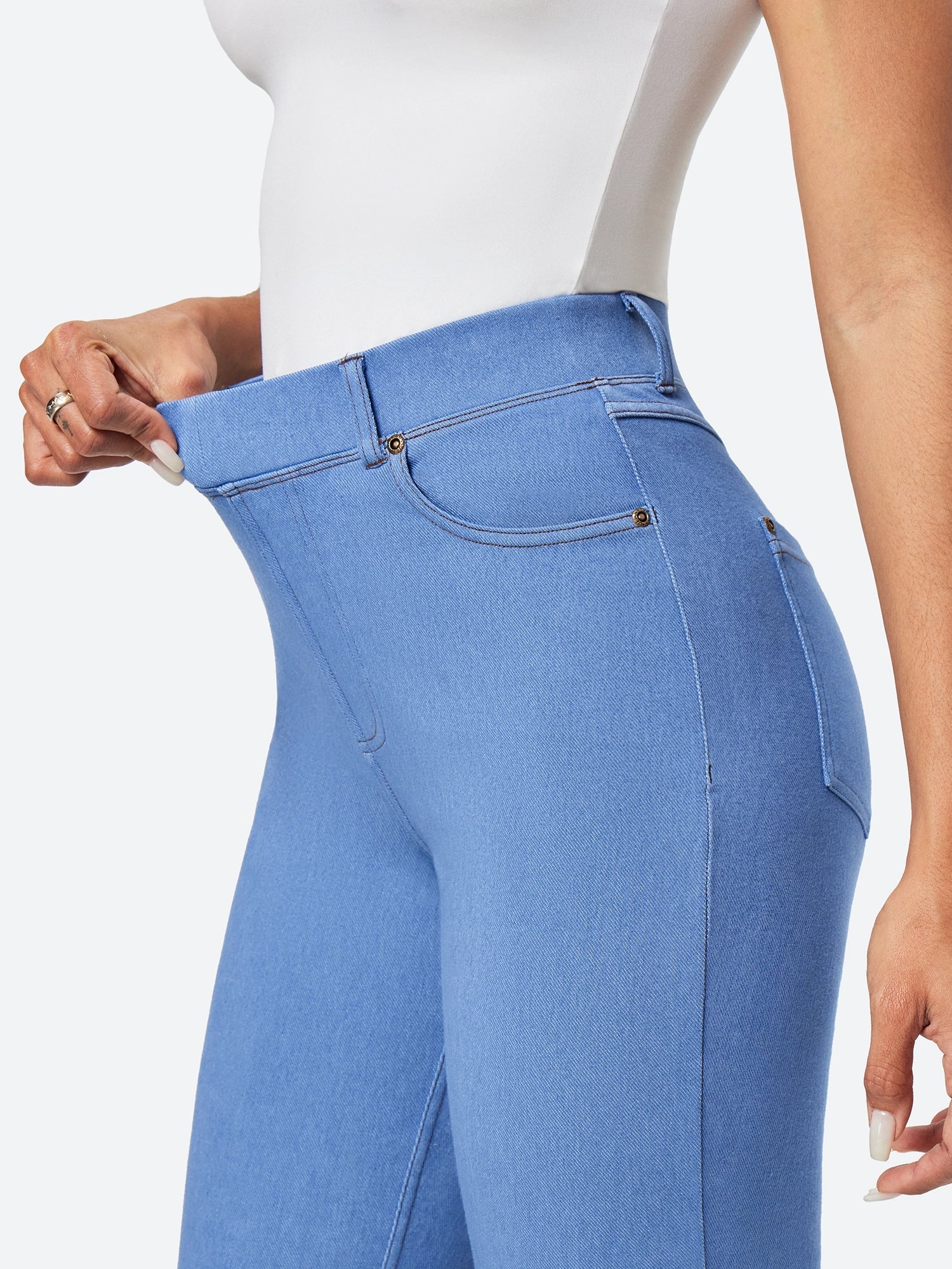 IUGA FlexDenim™ High Waisted Stretchy Pull On Flare Jeans - My Store