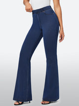IUGA FlexDenim™ High Waisted Stretchy Pull On Flare Jeans - My Store