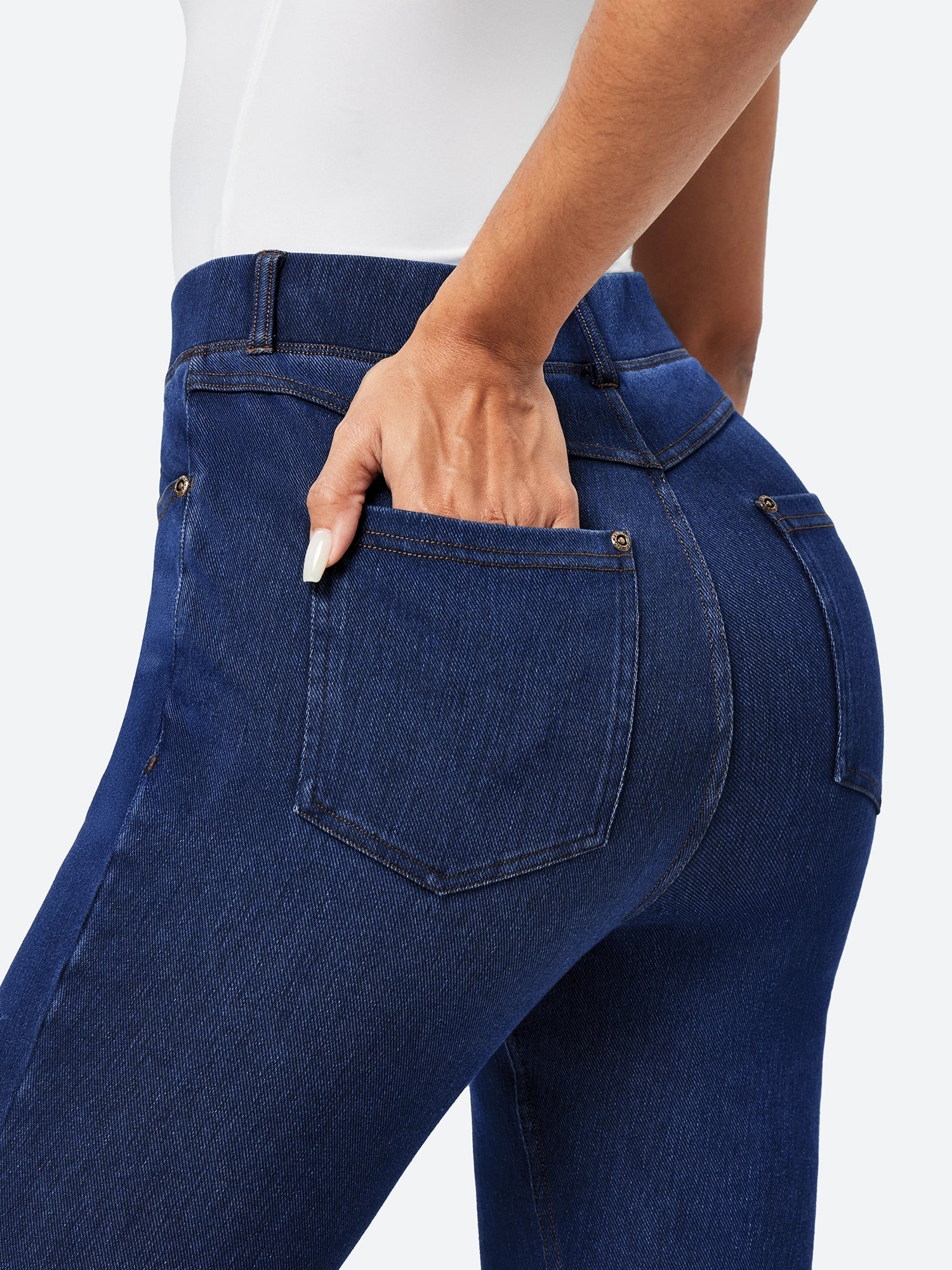 IUGA FlexDenim™ High Waisted Stretchy Pull On Flare Jeans - My Store