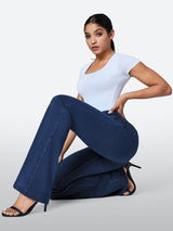 IUGA FlexDenim™ High Waisted Stretchy Pull On Flare Jeans - My Store