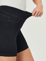 IUGA FlexDenim™ Stretchy High Waisted Pull On Jean Shorts With Pockets - My Store