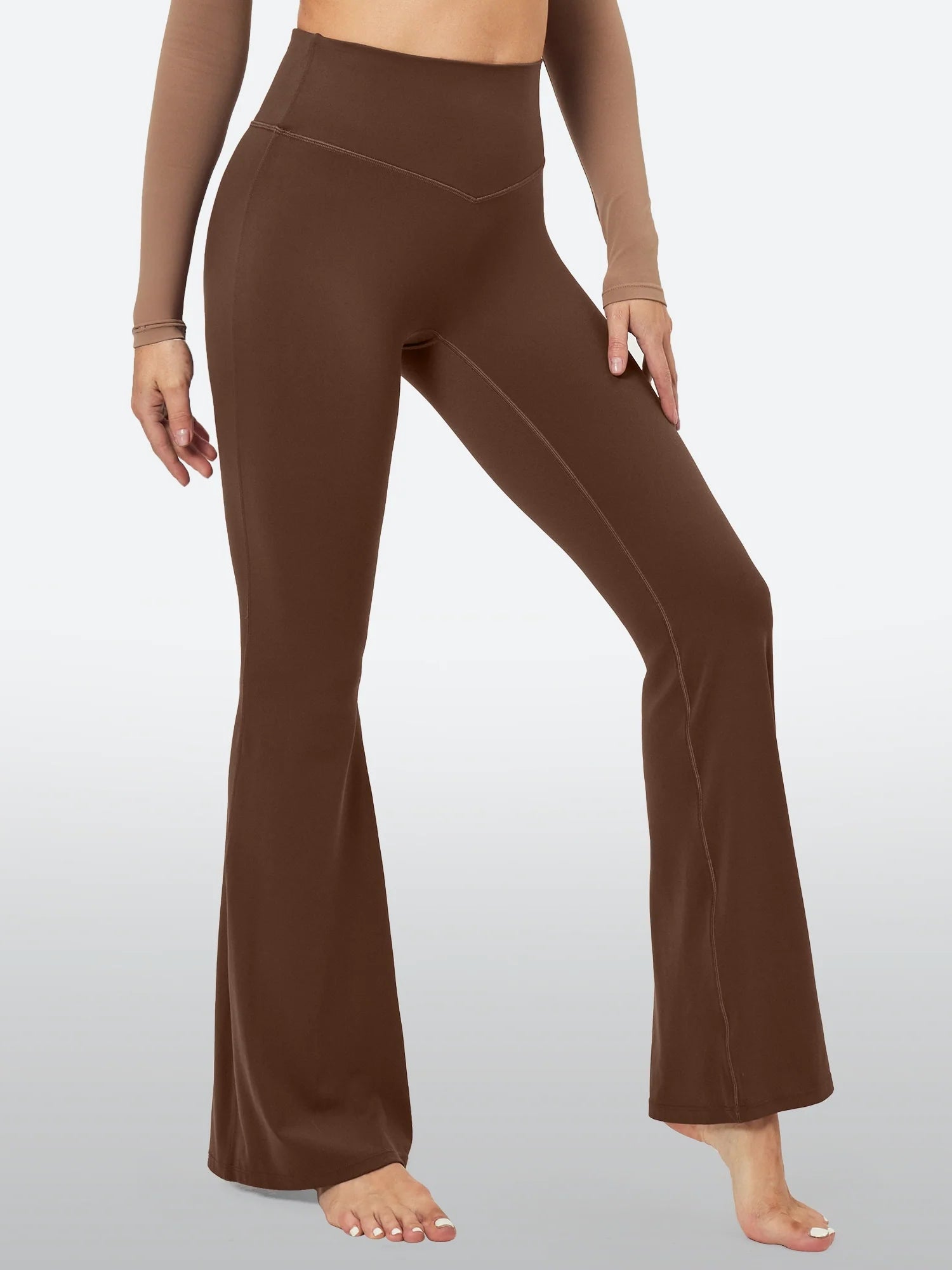 IUGA Sandwich No Front Seam Flare Yoga Pants - My Store