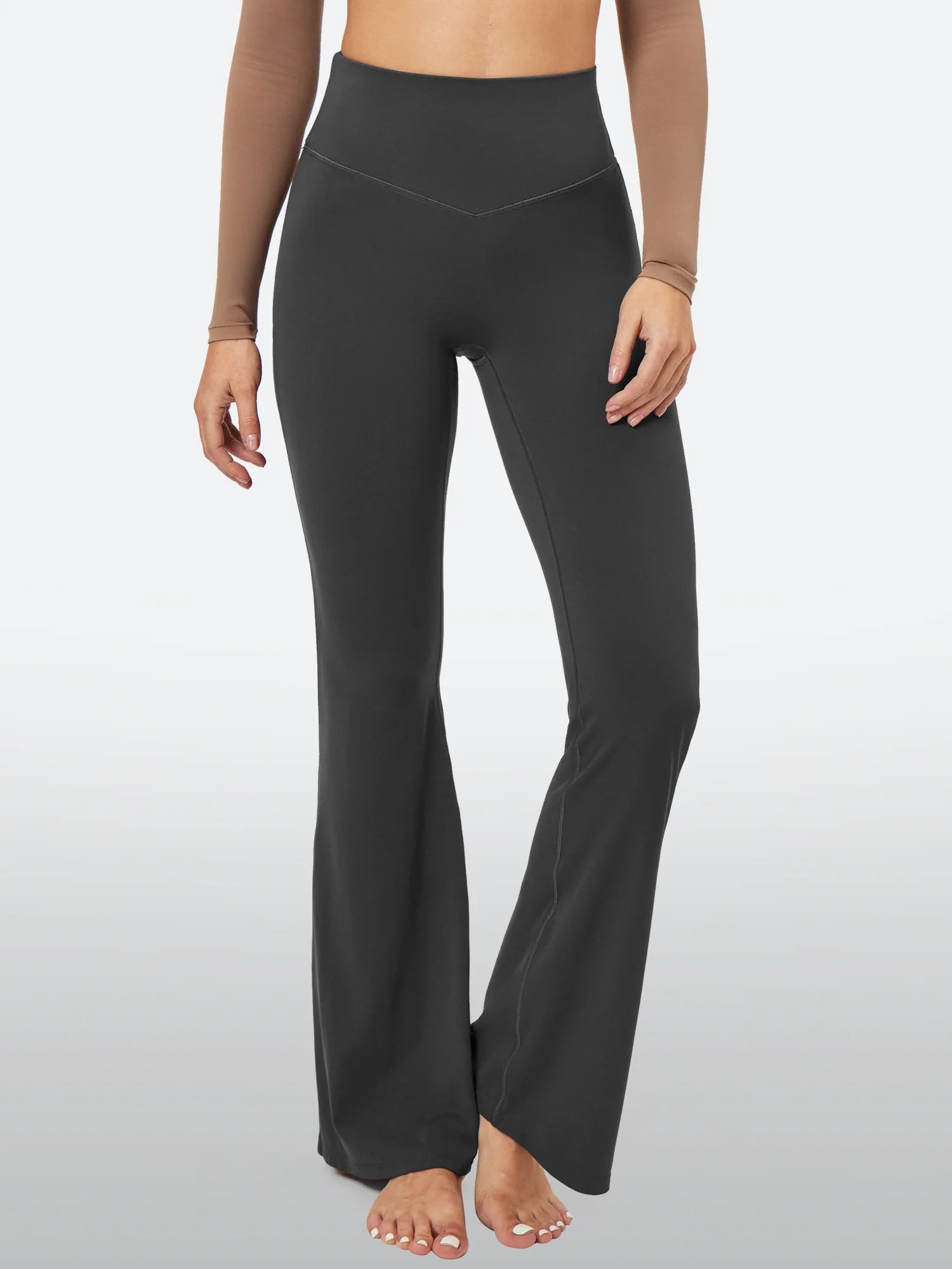 IUGA Sandwich No Front Seam Flare Yoga Pants - My Store