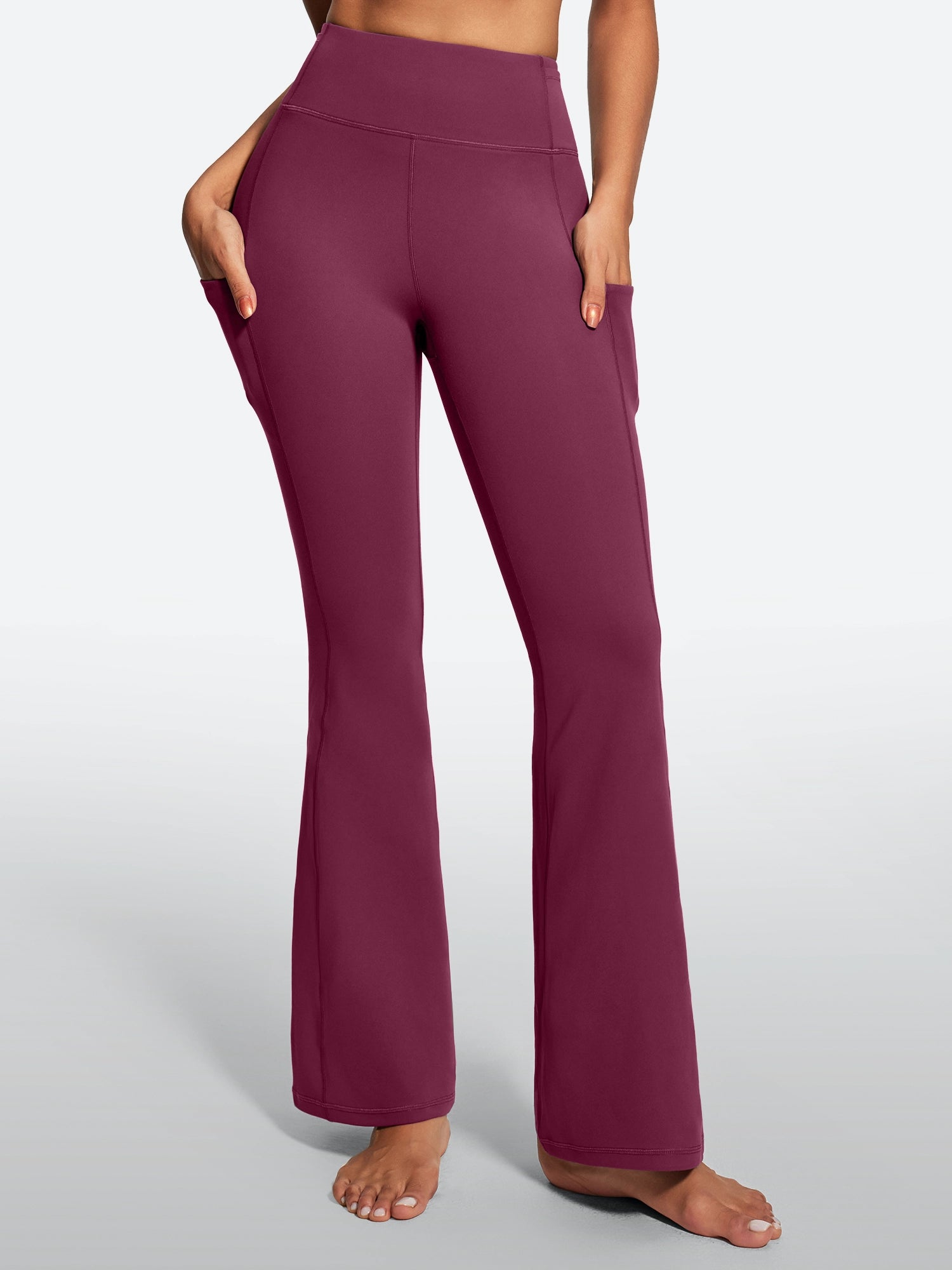 IUGA Tummy Control Bootcut Yoga Pants with Pockets