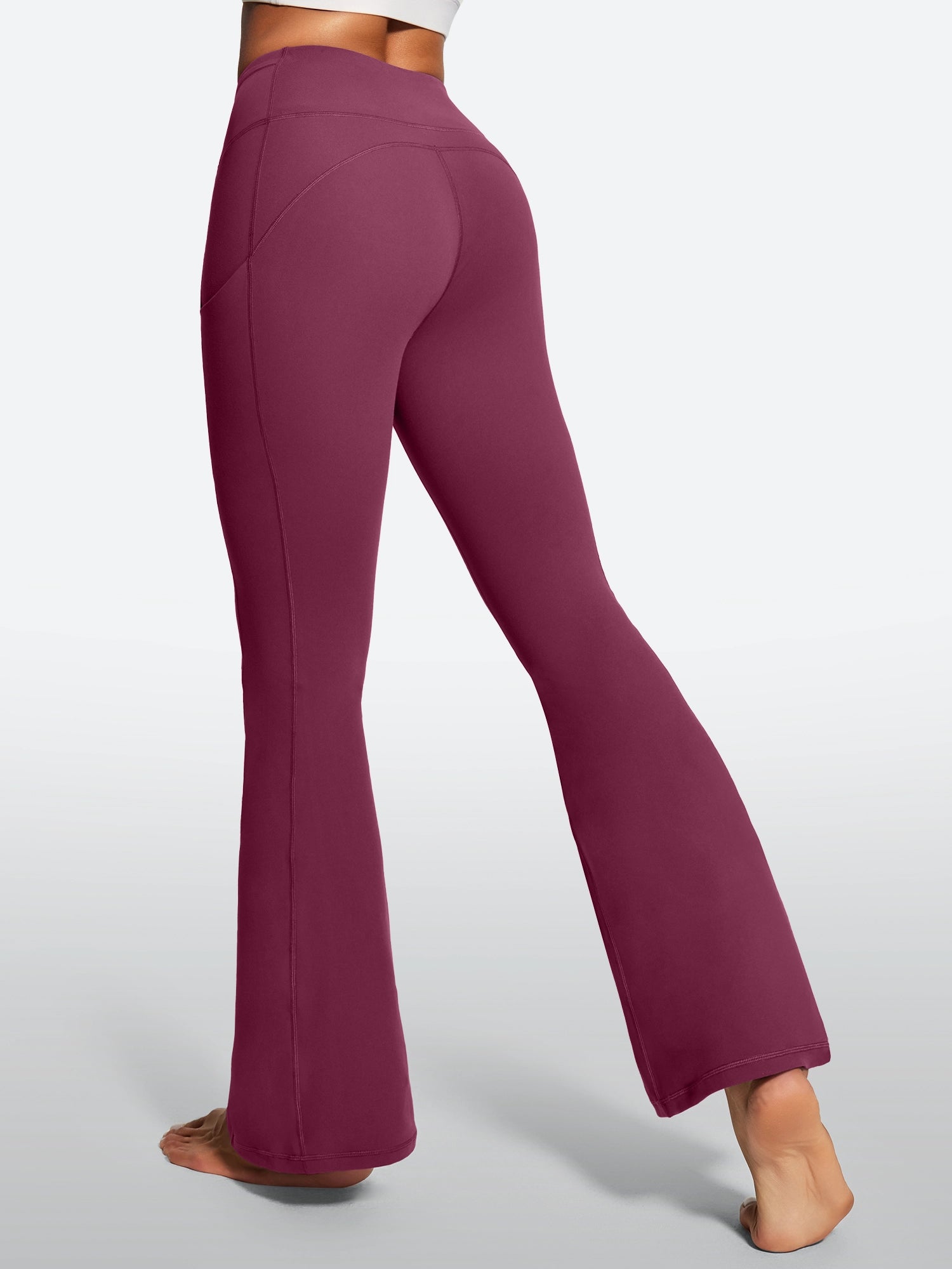 IUGA Tummy Control Bootcut Yoga Pants with Pockets