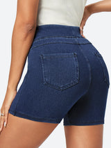 IUGA FlexDenim™ Stretchy High Waisted Pull On Jean Shorts With Pockets - My Store