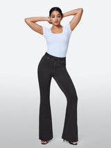 IUGA FlexDenim™ High Waisted Stretchy Pull On Flare Jeans - My Store