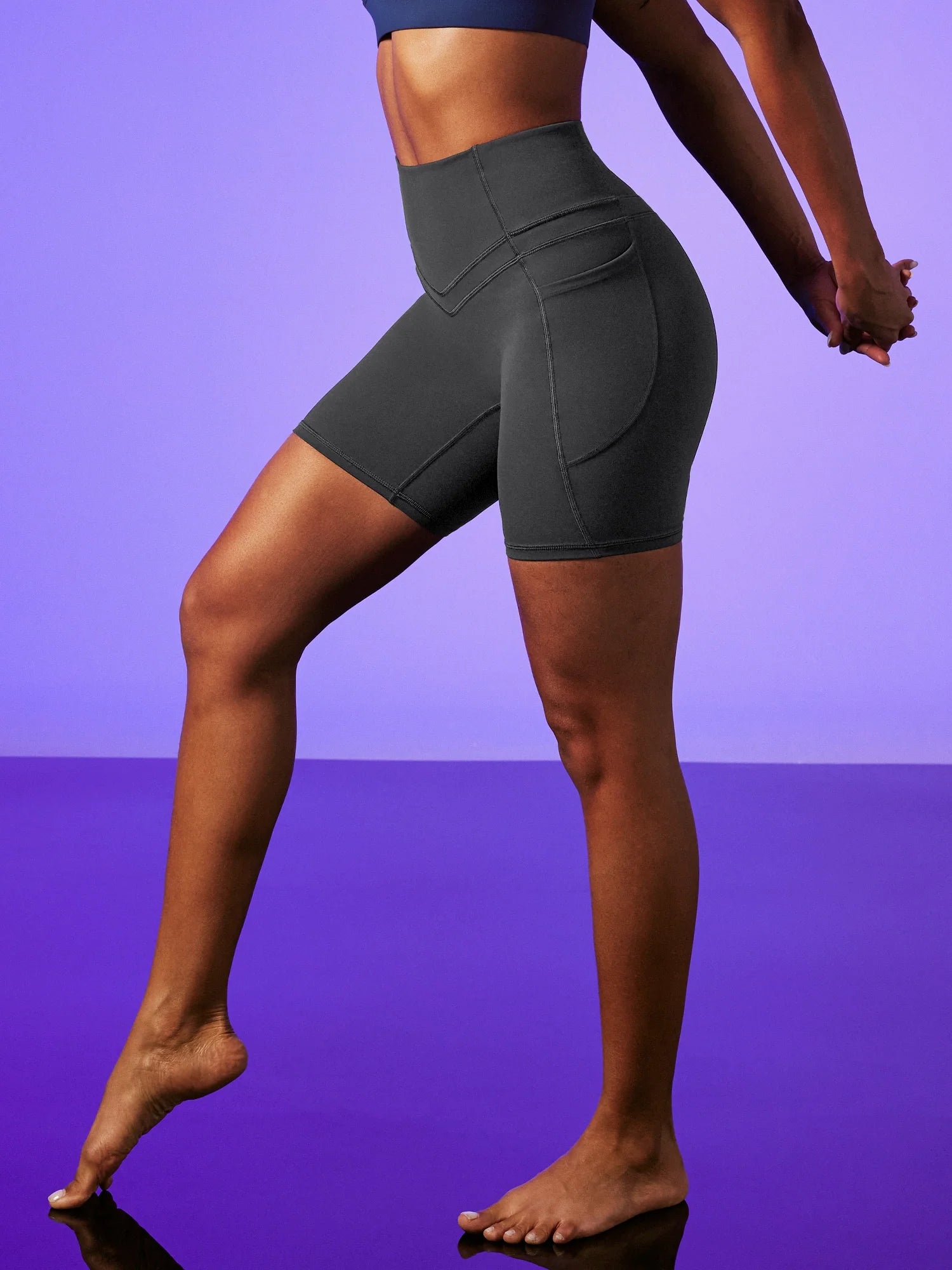 IUGA PowerTight™ 6'' Sandwich No Front Seam Shorts - My Store