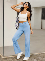 IUGA FlexDenim™ High Waist Pull On Wide Leg Jeans - My Store