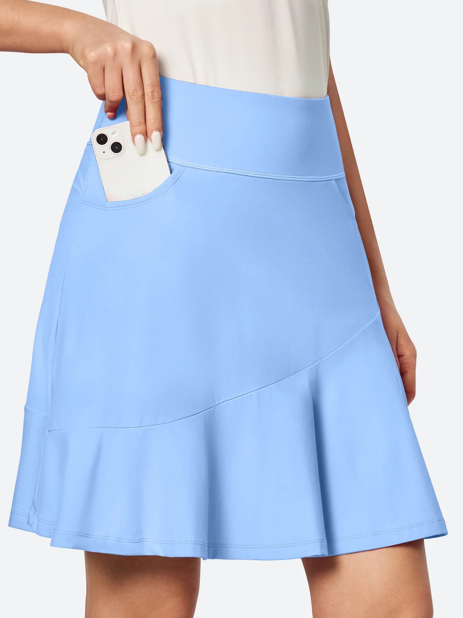 IUGA 20" Knee Length Skirts for Women with Pockets - IUGA